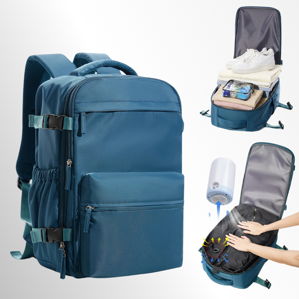 Mochila EatingMiles ( c/ medidas Ryanair 40x25x20cm)