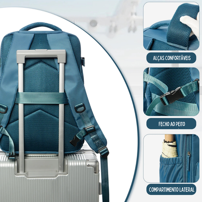 Mochila EatingMiles ( c/ medidas Ryanair 40x25x20cm)