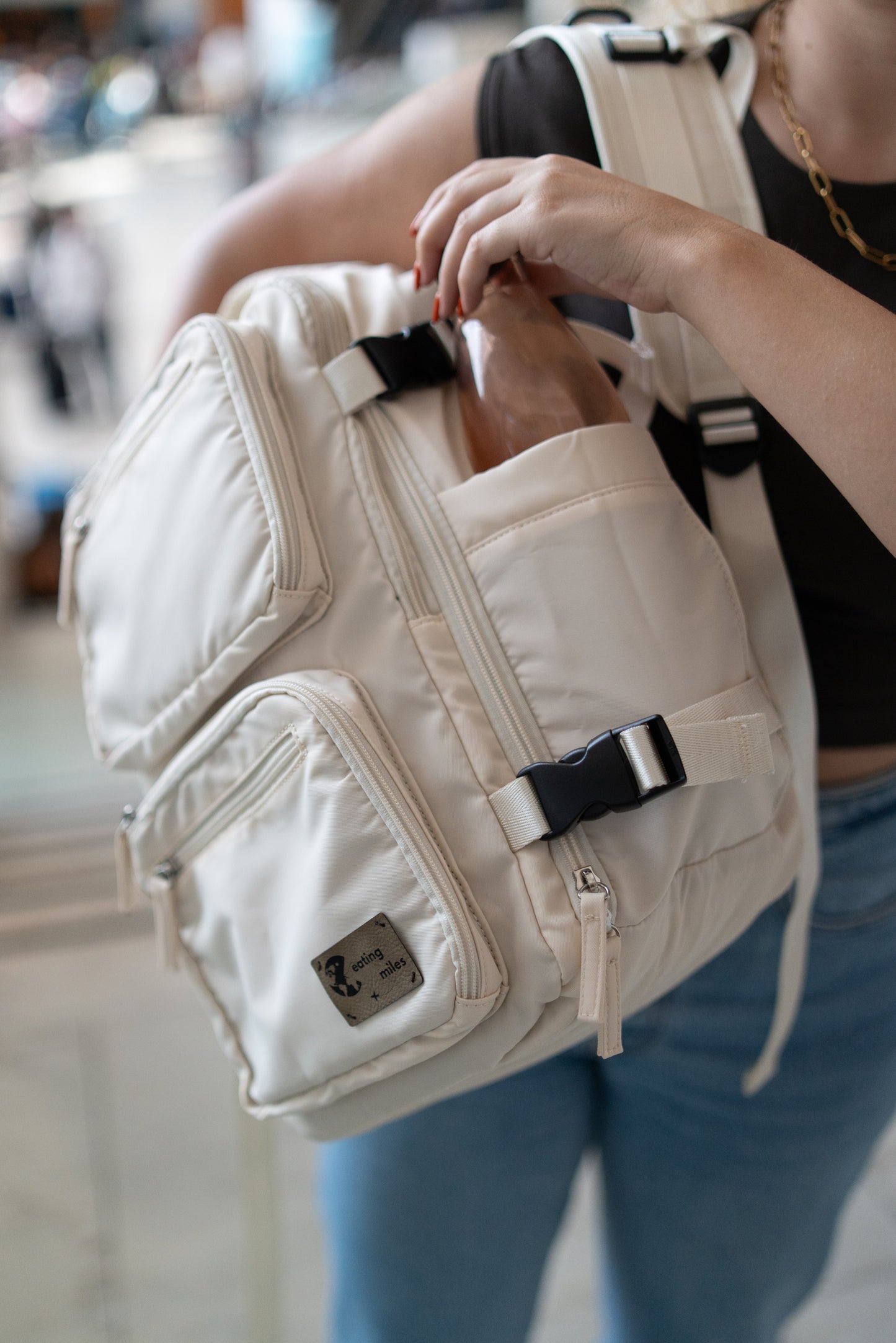 Mochila EatingMiles Go+ Plus (c/medidas de bagagem de mão grátis)
