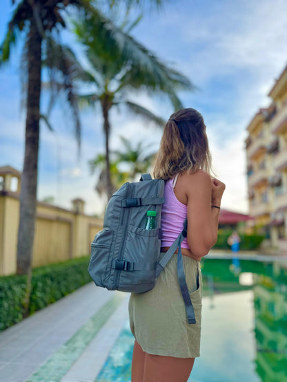 Mochila EatingMiles ( c/ medidas Ryanair 40x25x20cm)